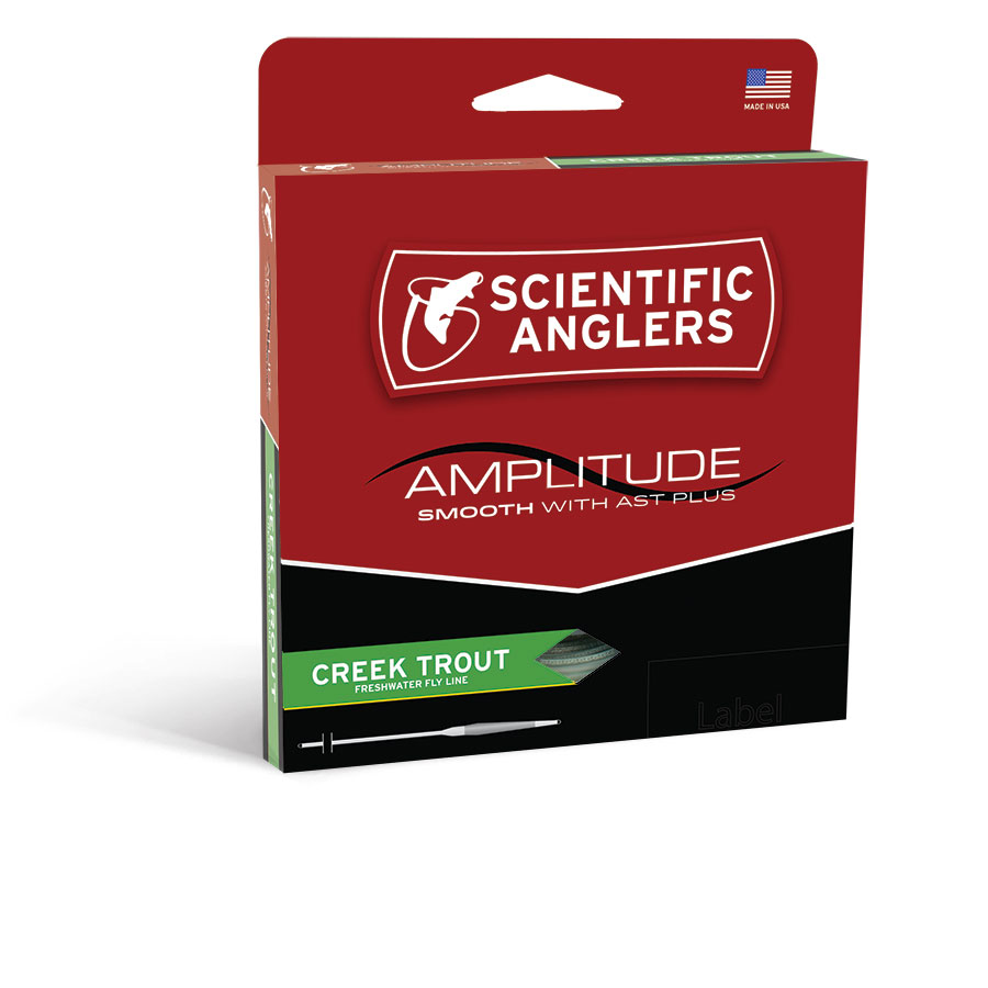 NEW SCIENTIFIC ANGLER AMPLITUDE SMOOTH CREEK TROUT WF-4-F FLOATING FLY LINE 